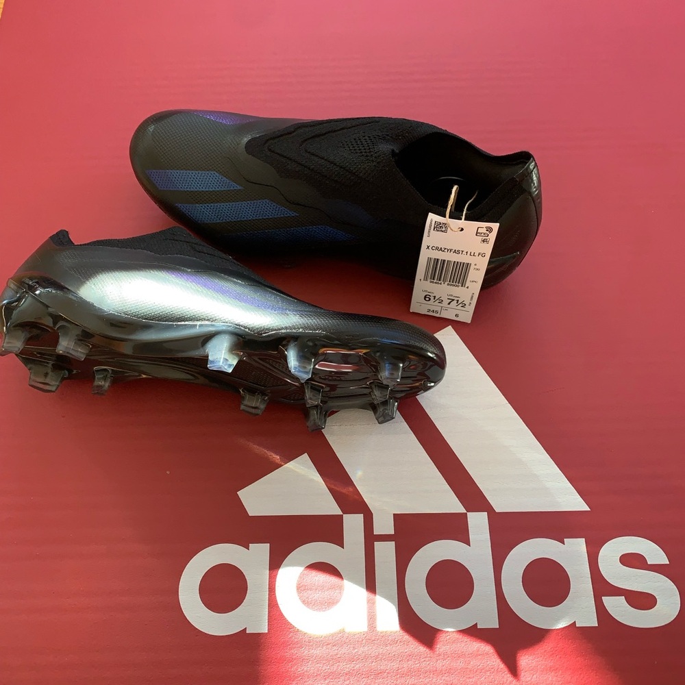 Adidas X Crazyfast .1 LL FG Unisex Football soccer cleats Futbol black GY7382